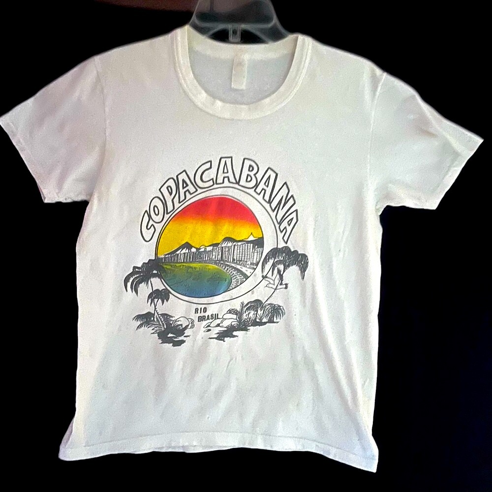 Copacabana Rio Brazil Vintage Tee Shirt - Unisex